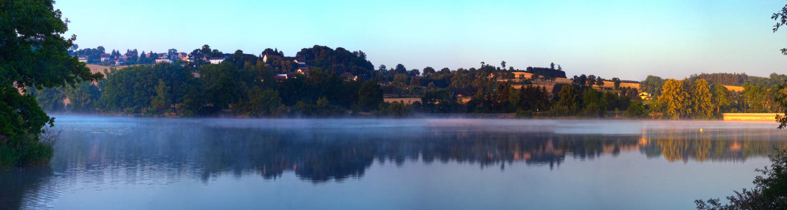 An early morning at the reservoir Pirk