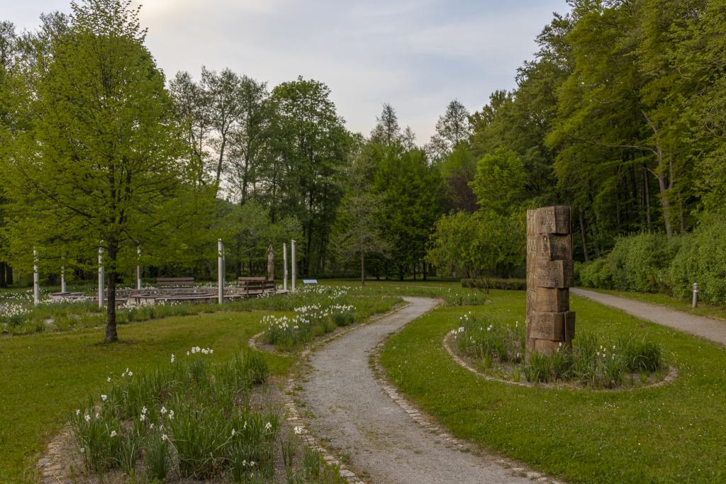 Klanginsel im Kurpark Thermalbad Wiesenbad